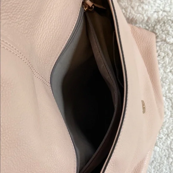 Vince Camuto Cameo Rose Leather Shoulder Bag with Gold Hardware - Picture 8 of 14